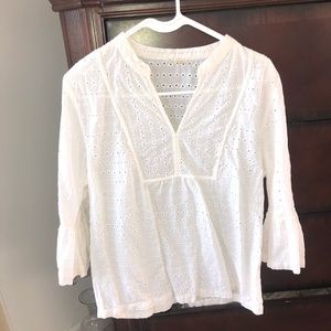 Jennifer&Grace. Medium Size White Cotton top